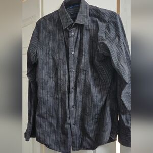 Van Heusen Studio Charcoal Striped Shirt